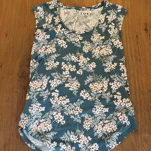 LOFT, Sleeveless Flower Pattern Shirt